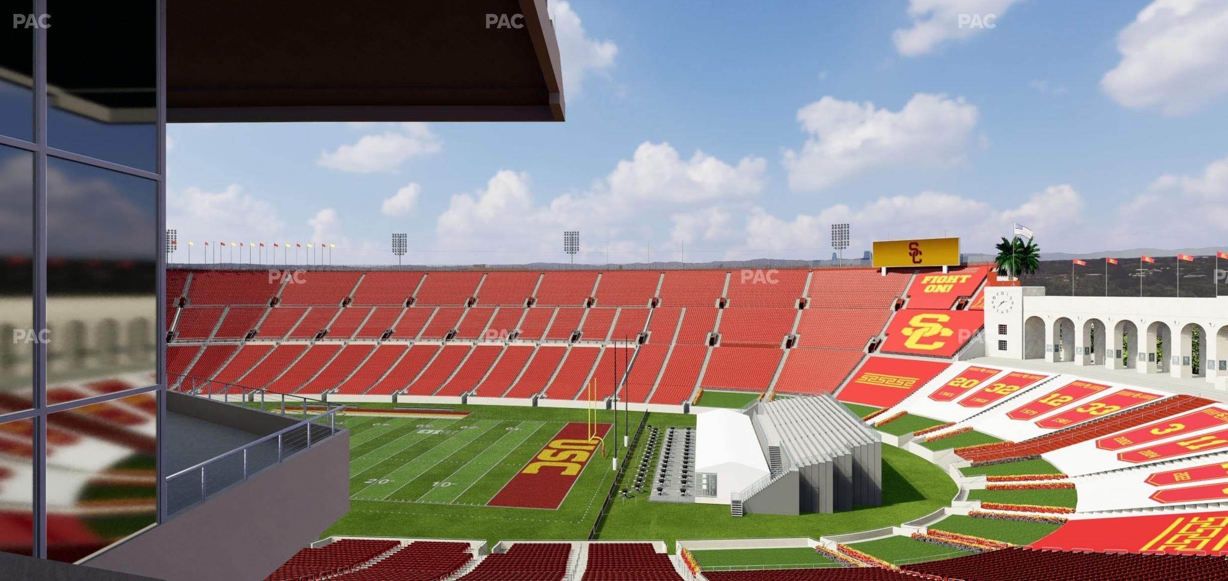 Los Angeles Memorial Coliseum - Section 303 B Seat View