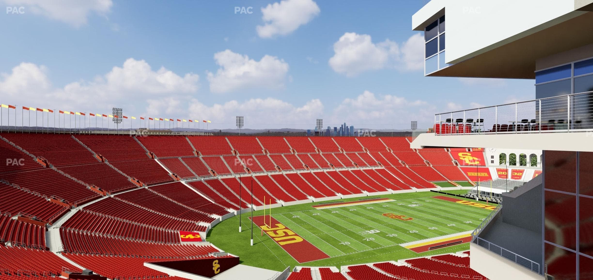 Los Angeles Memorial Coliseum - Section 310 A Seat View