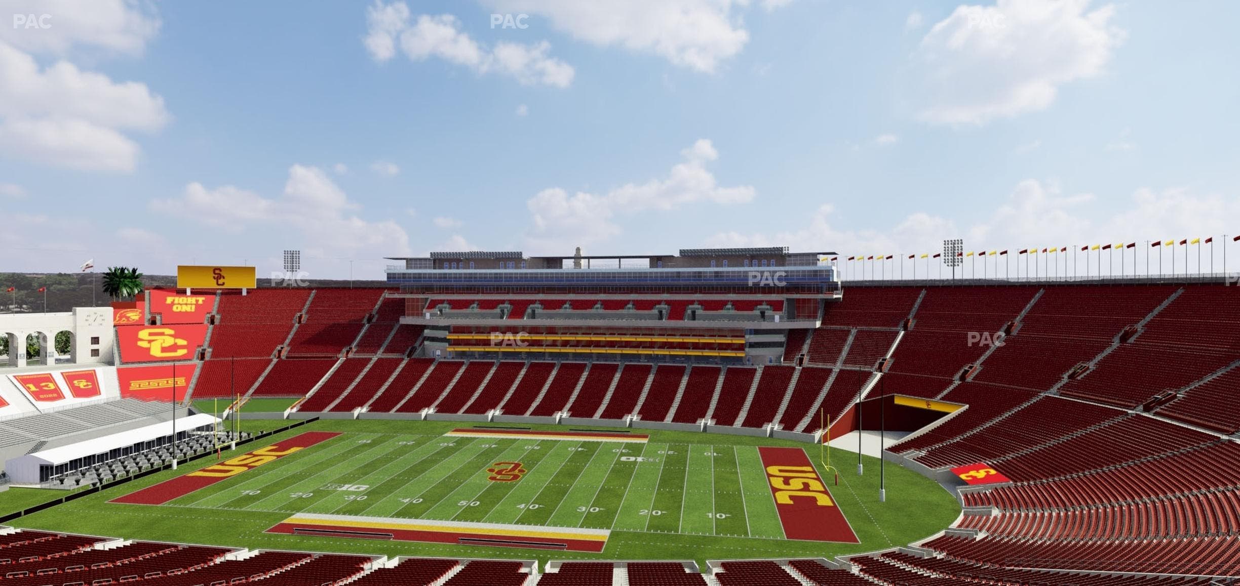 Los Angeles Memorial Coliseum - Section 320 Seat View