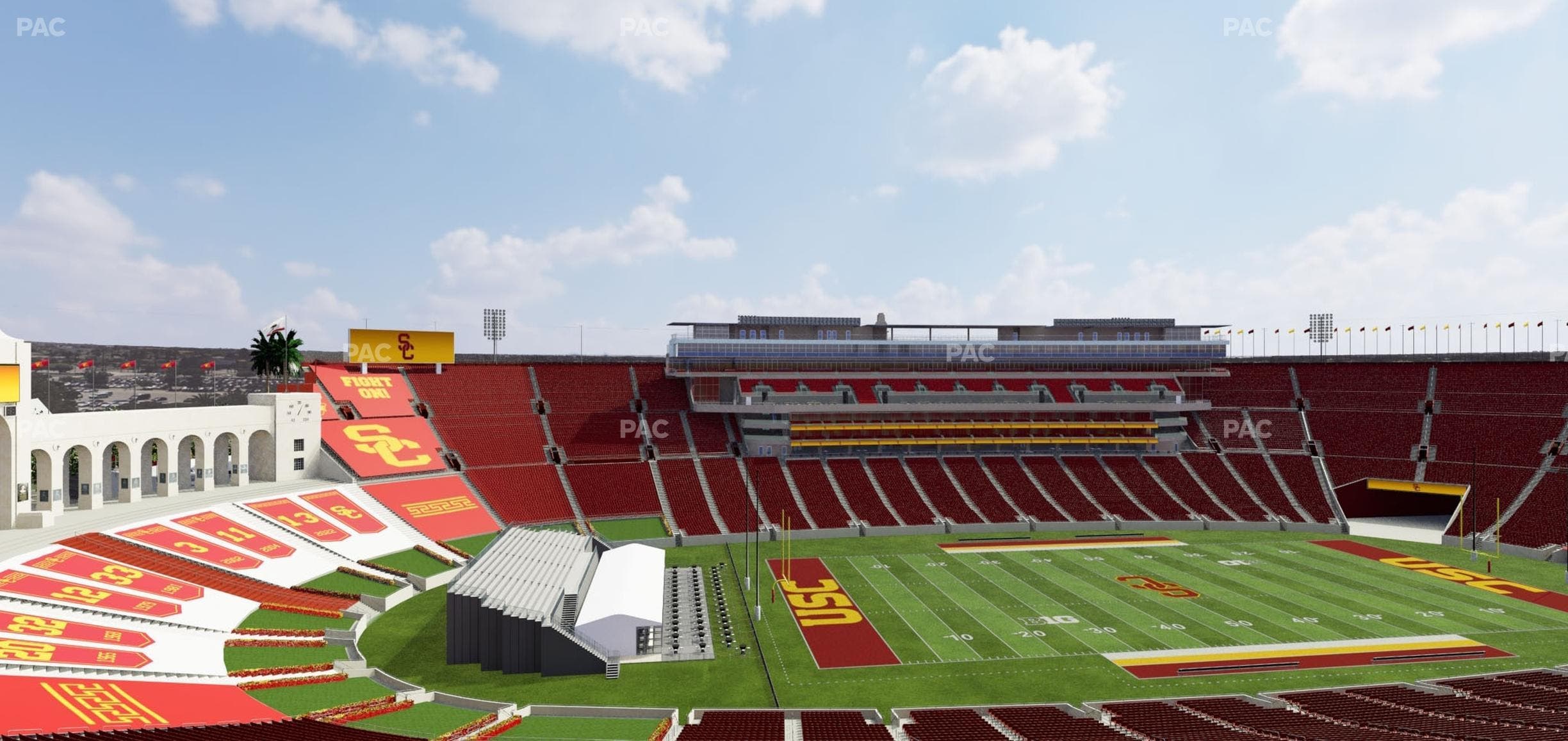 Los Angeles Memorial Coliseum - Section 325 Seat View