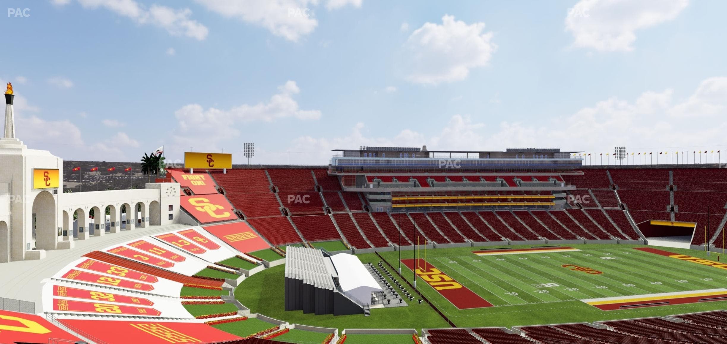 Los Angeles Memorial Coliseum - Section 326 Seat View