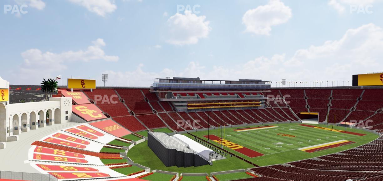 Los Angeles Memorial Coliseum - Section 327 Seat View