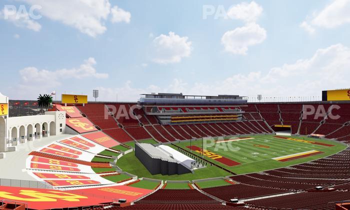 Los Angeles Memorial Coliseum - Section 327 Seat View