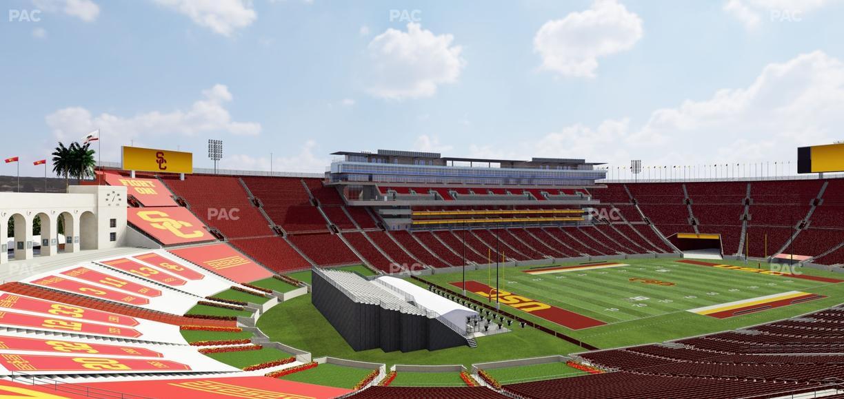 Los Angeles Memorial Coliseum - Section 327 Seat View