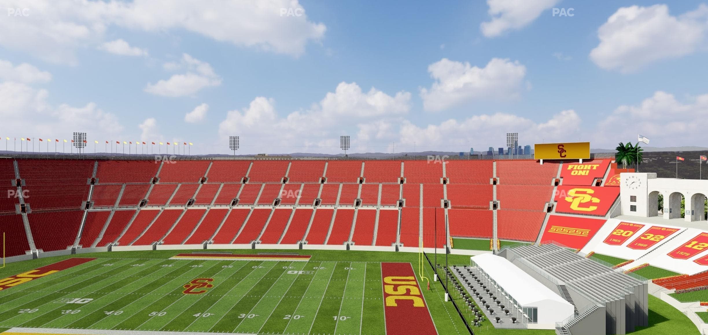 Los Angeles Memorial Coliseum - Section Club 402 Seat View