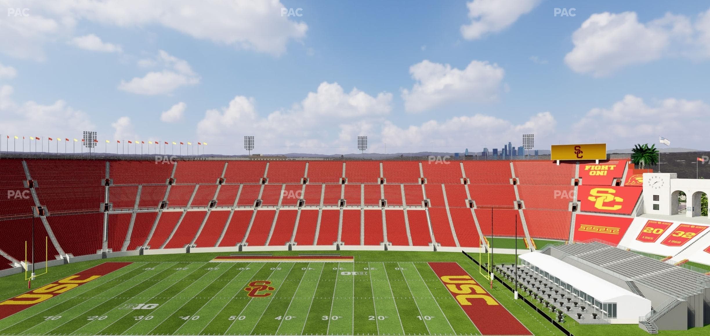 Los Angeles Memorial Coliseum - Section Club 404 Seat View