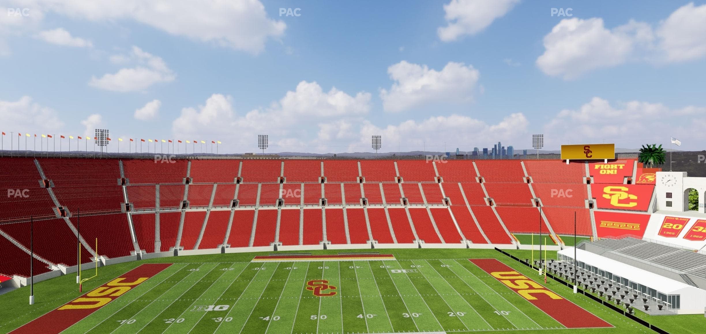 Los Angeles Memorial Coliseum - Section Club 406 Seat View