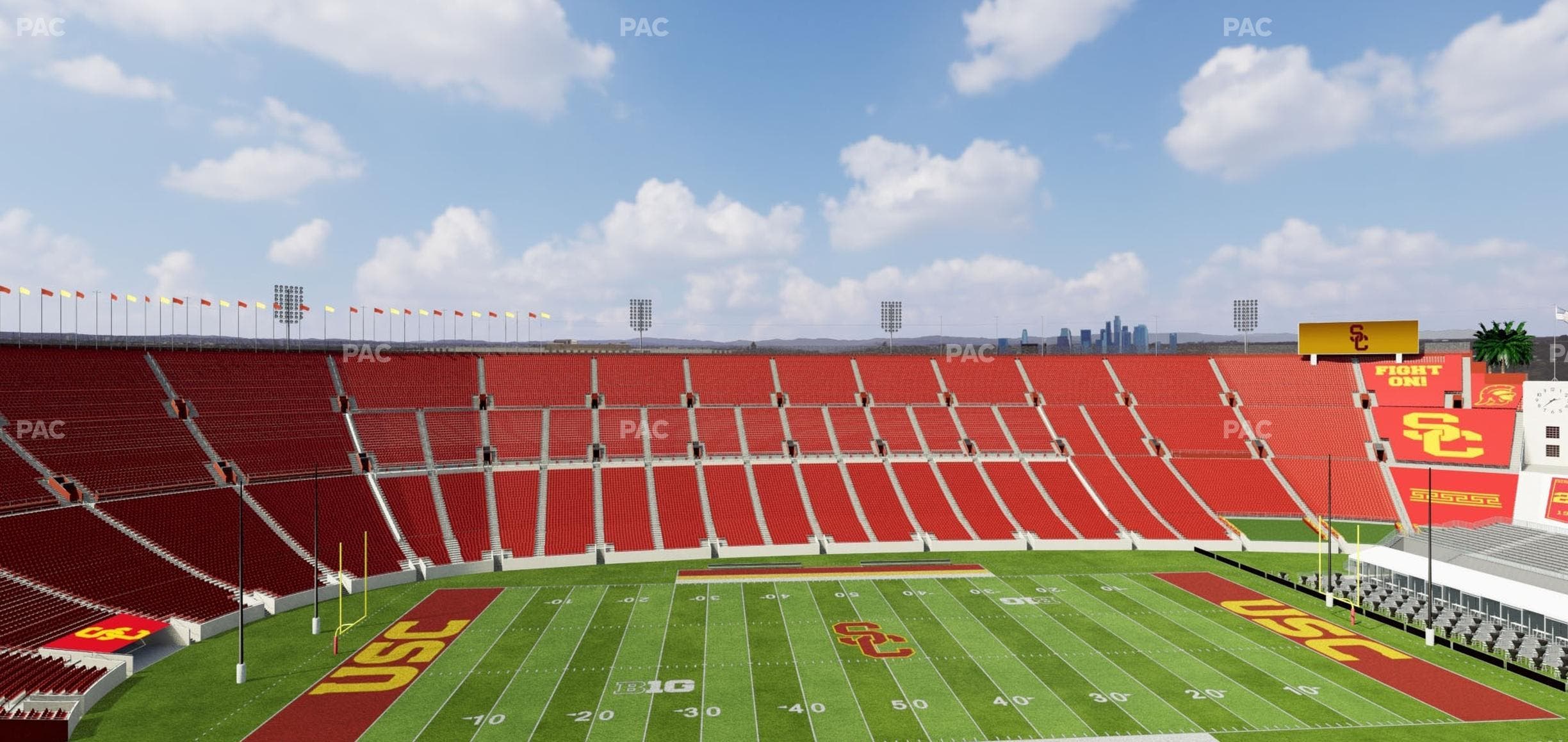 Los Angeles Memorial Coliseum - Section Club 408 Seat View