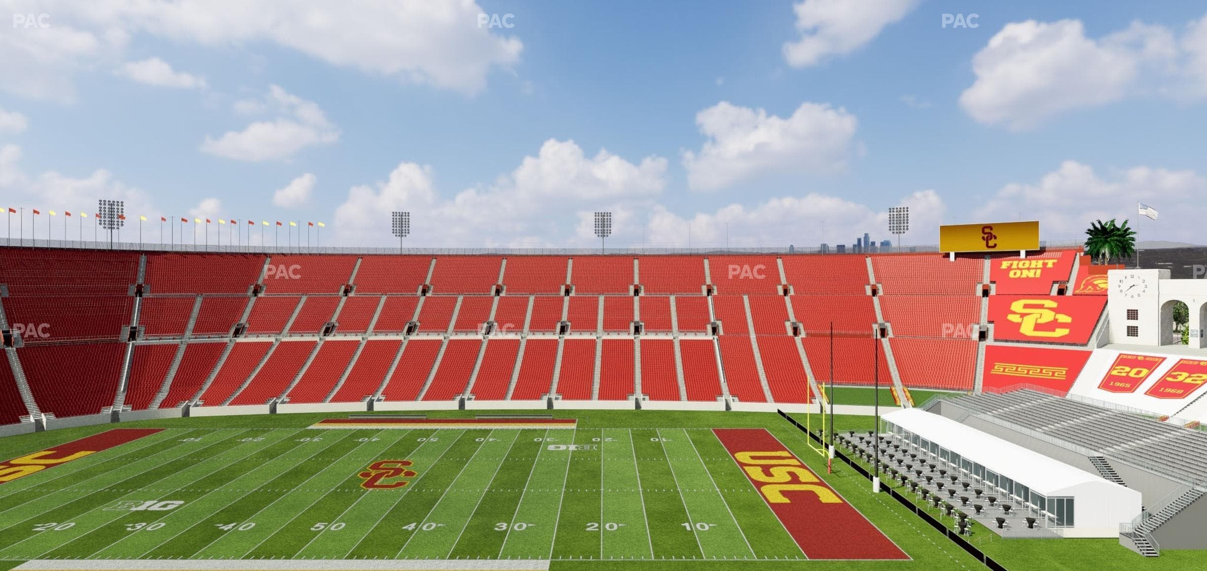 Los Angeles Memorial Coliseum - Section Club Wc 403 Seat View