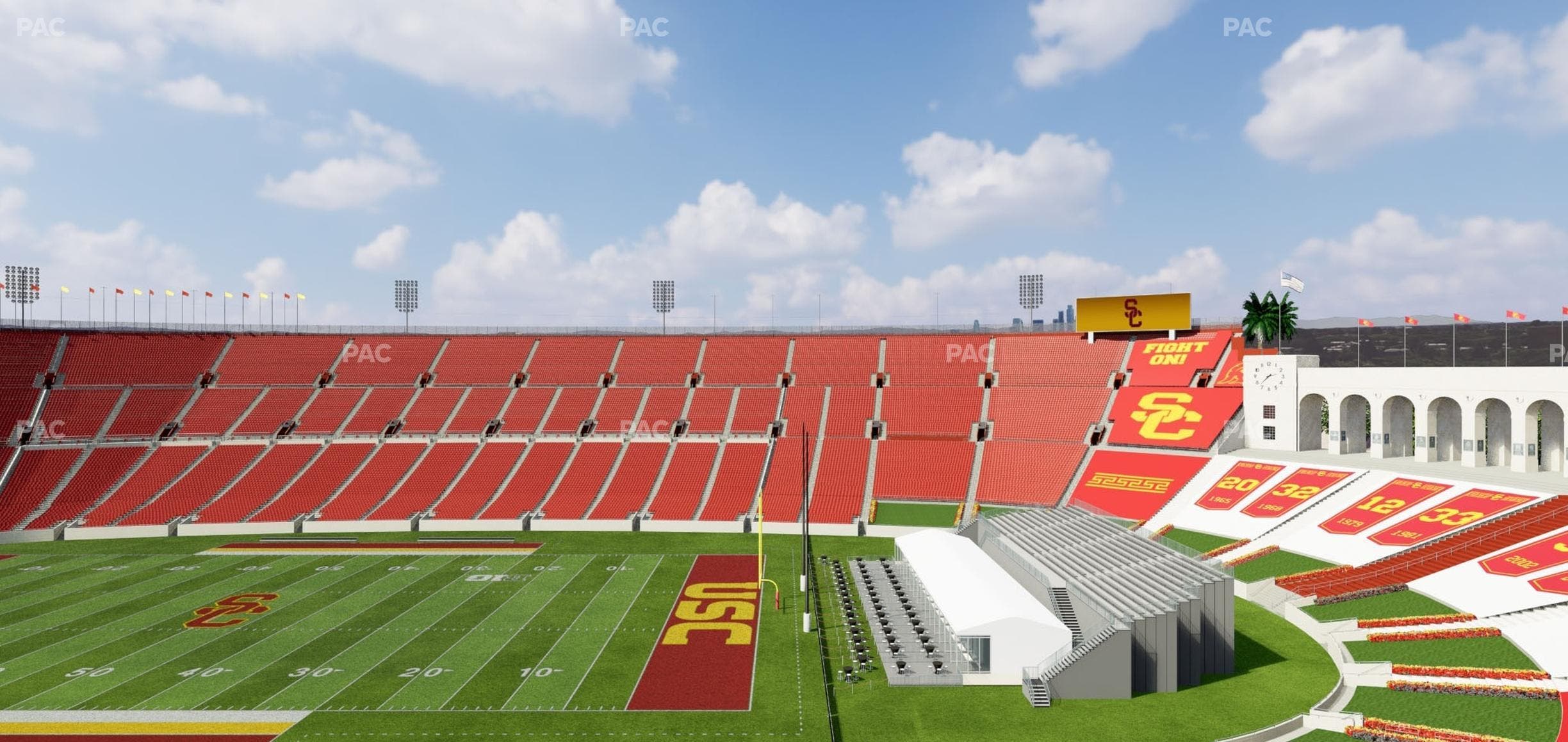 Los Angeles Memorial Coliseum - Section Deck 400 Seat View