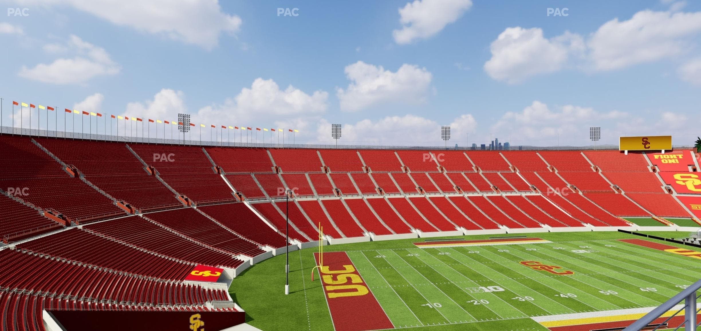 Los Angeles Memorial Coliseum - Section Deck 438 Seat View