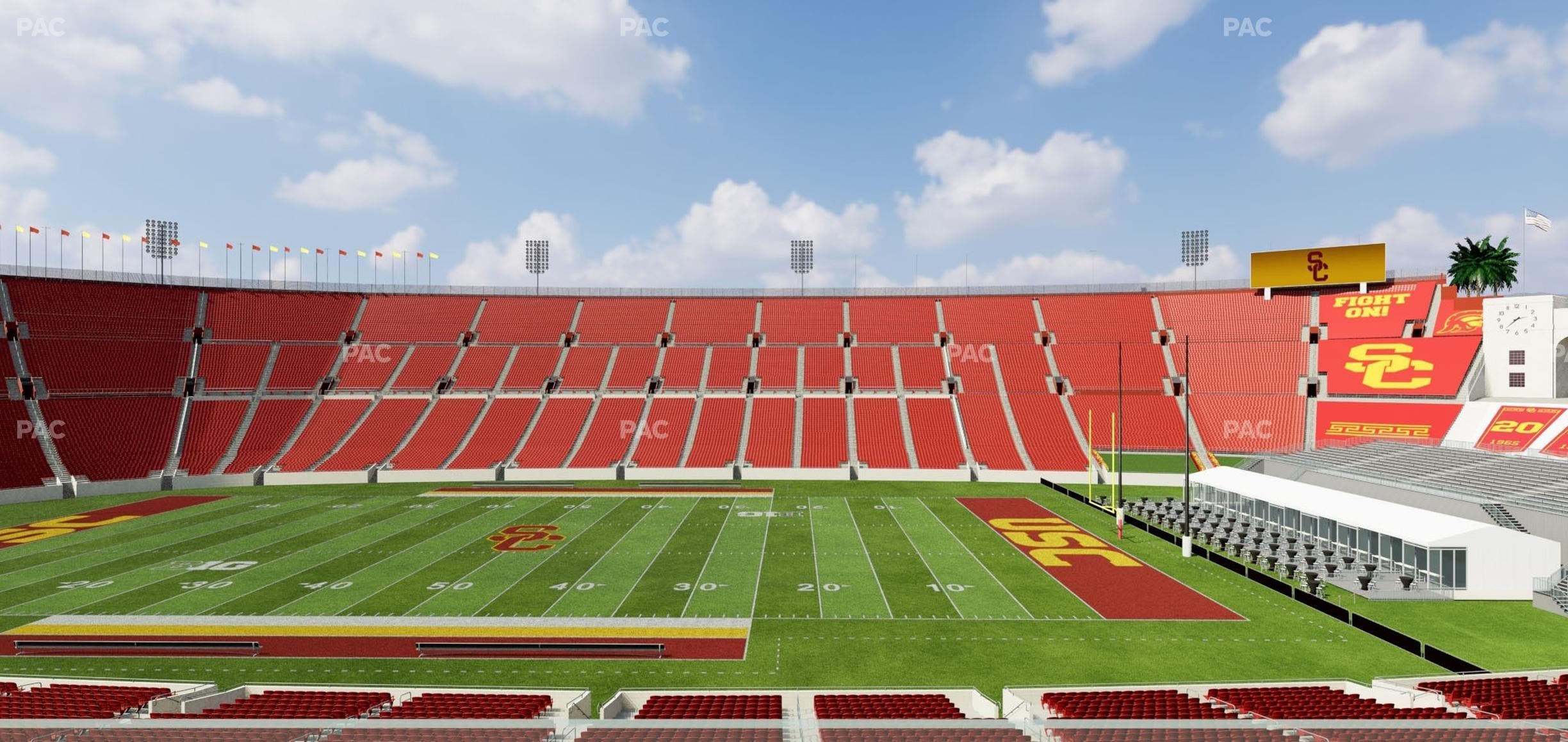 Los Angeles Memorial Coliseum - Section Founders Suite 201 Seat View