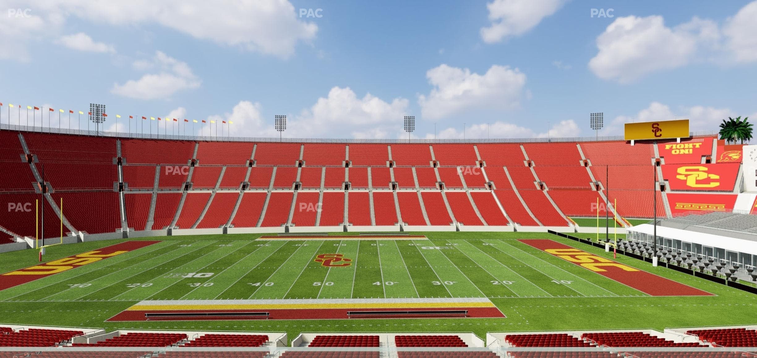 Los Angeles Memorial Coliseum - Section Founders Suite 205 Seat View