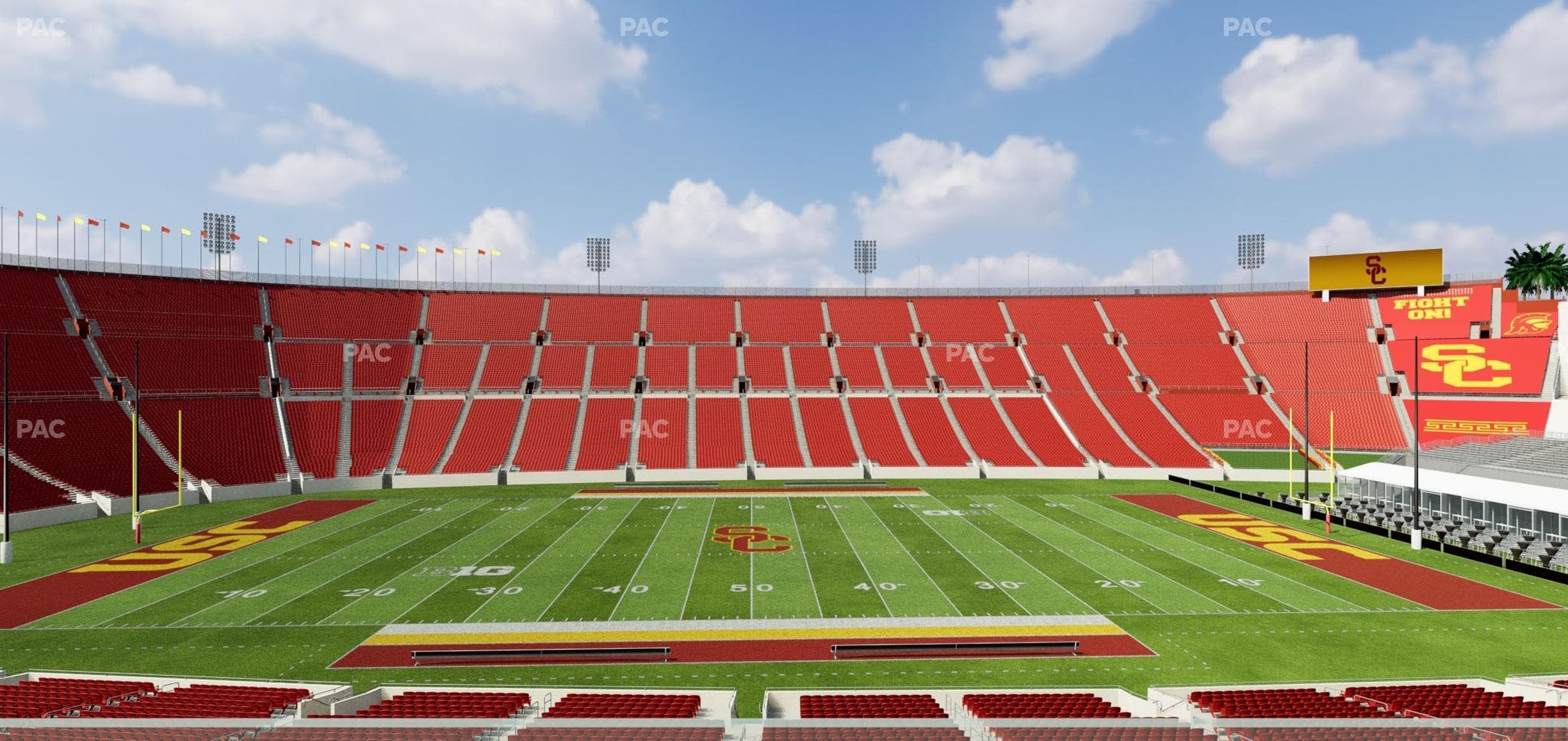 Los Angeles Memorial Coliseum - Section Founders Suite 206 Seat View