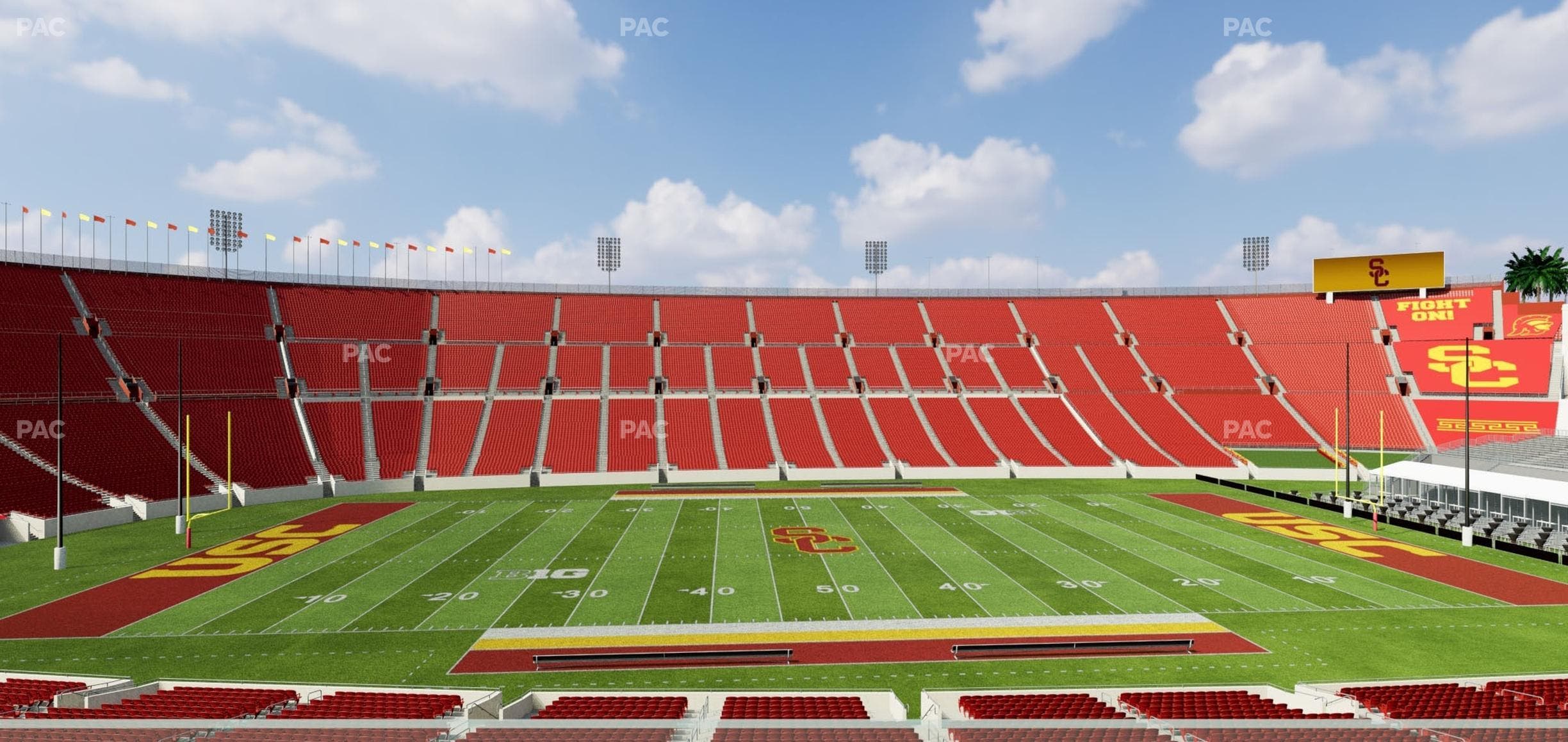 Los Angeles Memorial Coliseum - Section Founders Suite 207 Seat View