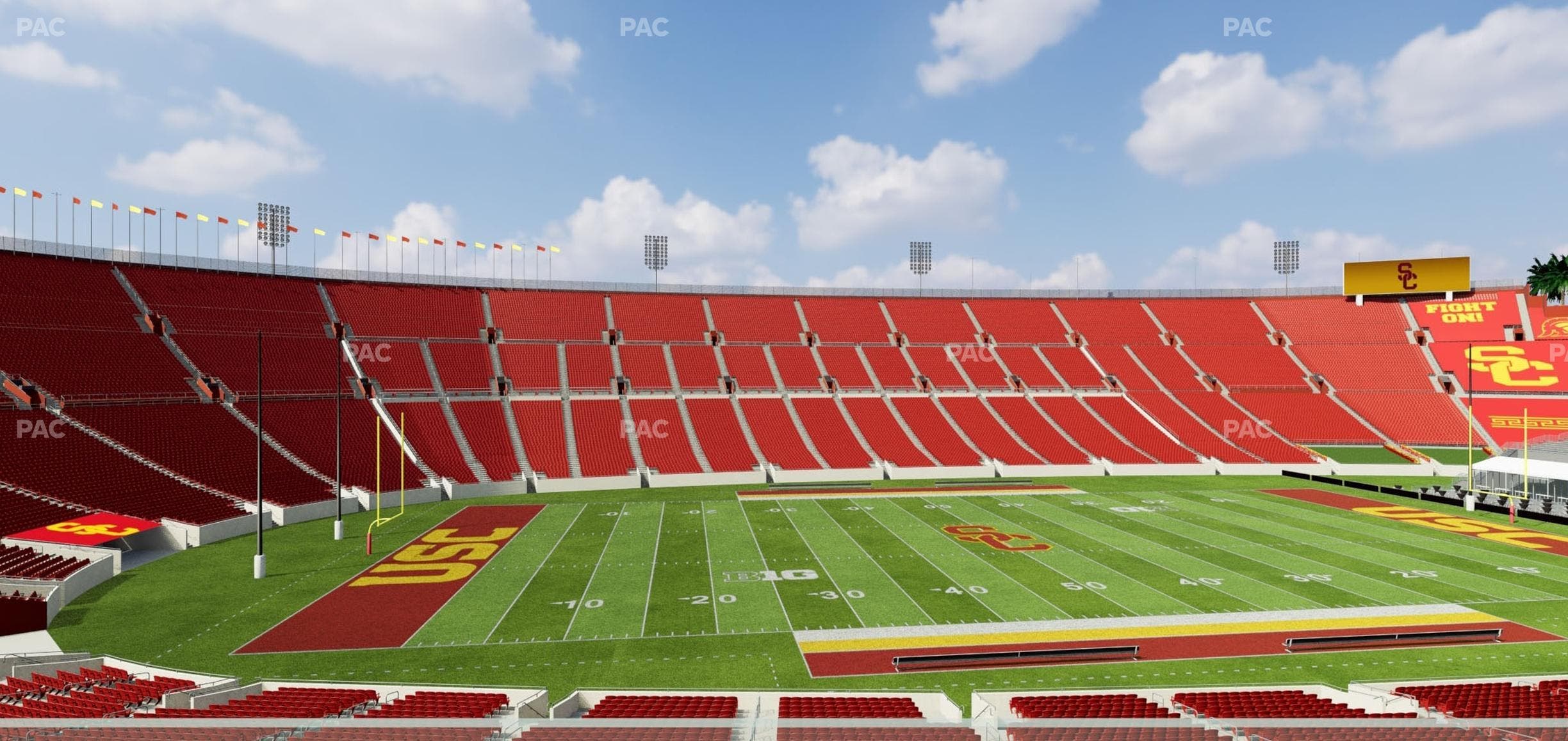 Los Angeles Memorial Coliseum - Section Founders Suite 210 Seat View