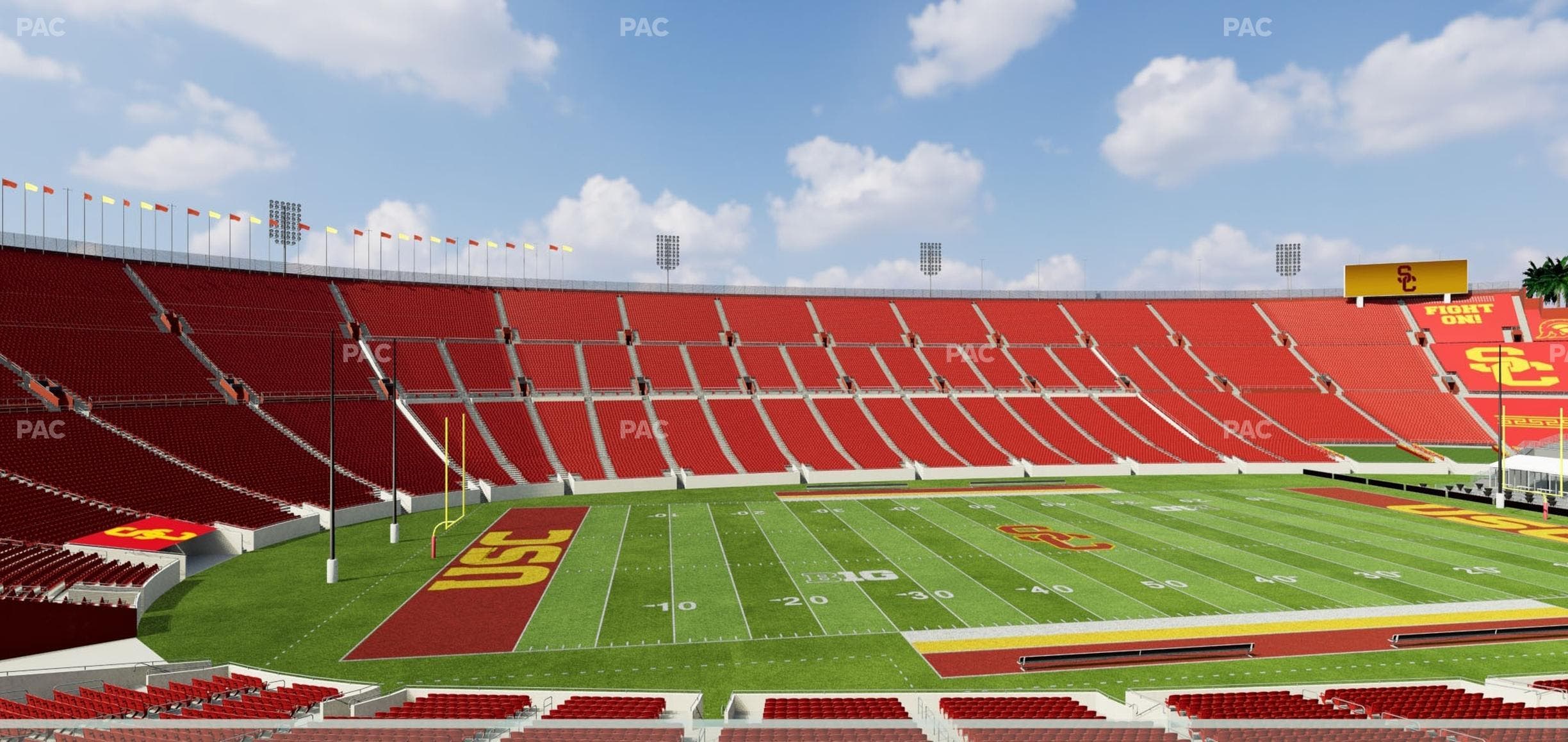Los Angeles Memorial Coliseum - Section Founders Suite 211 Seat View