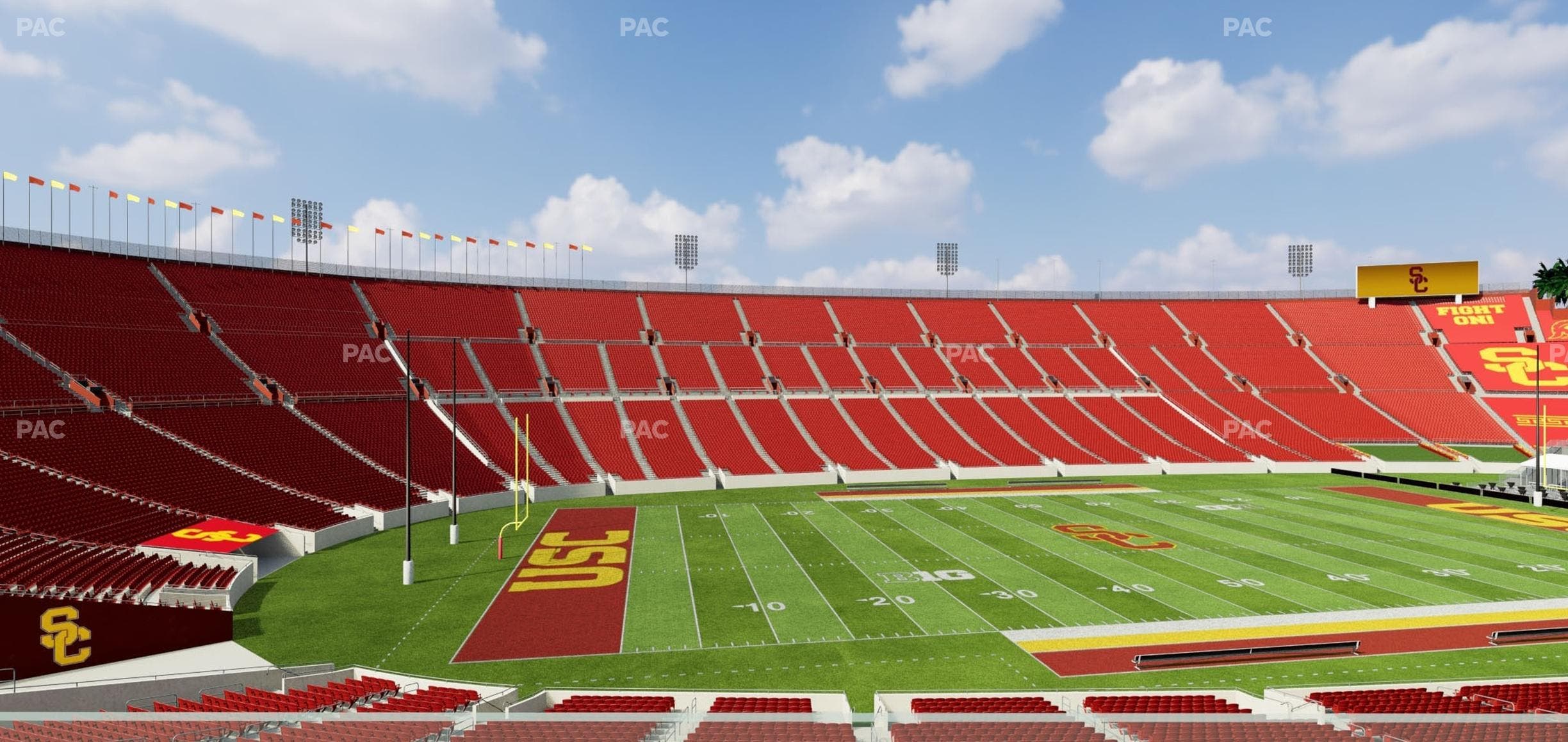 Los Angeles Memorial Coliseum - Section Founders Suite 212 Seat View