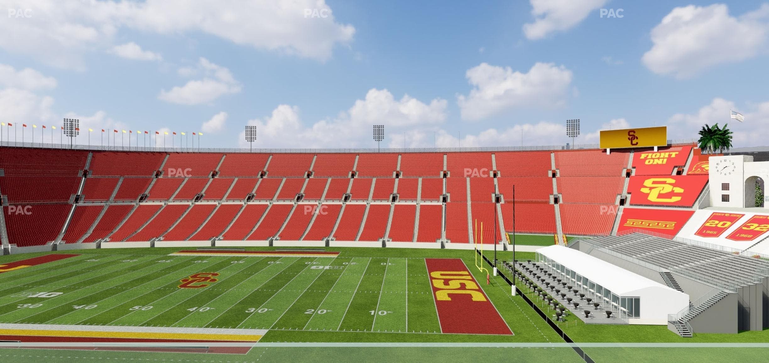 Los Angeles Memorial Coliseum - Section Founders Suite 301 Seat View