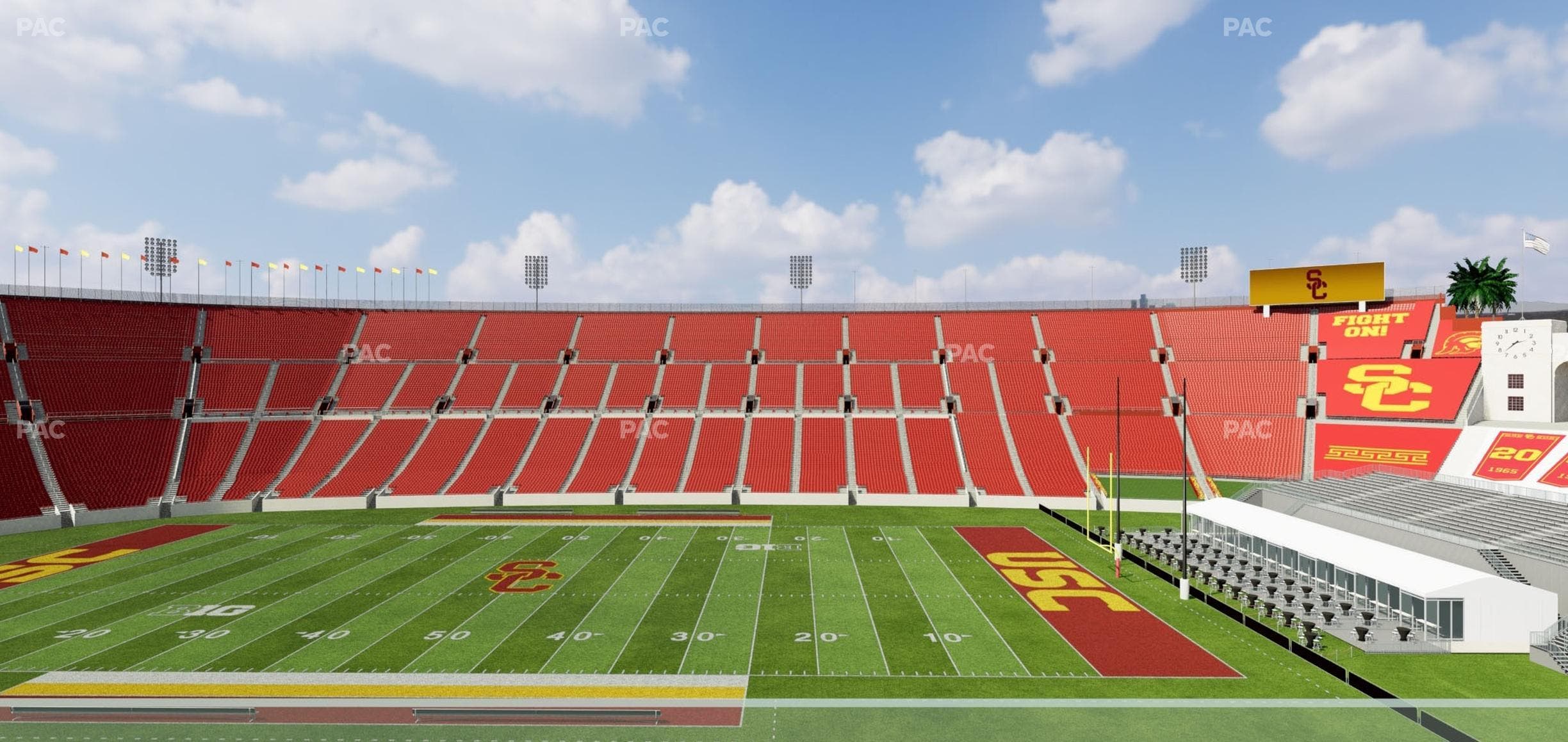 Los Angeles Memorial Coliseum - Section Founders Suite 303 Seat View