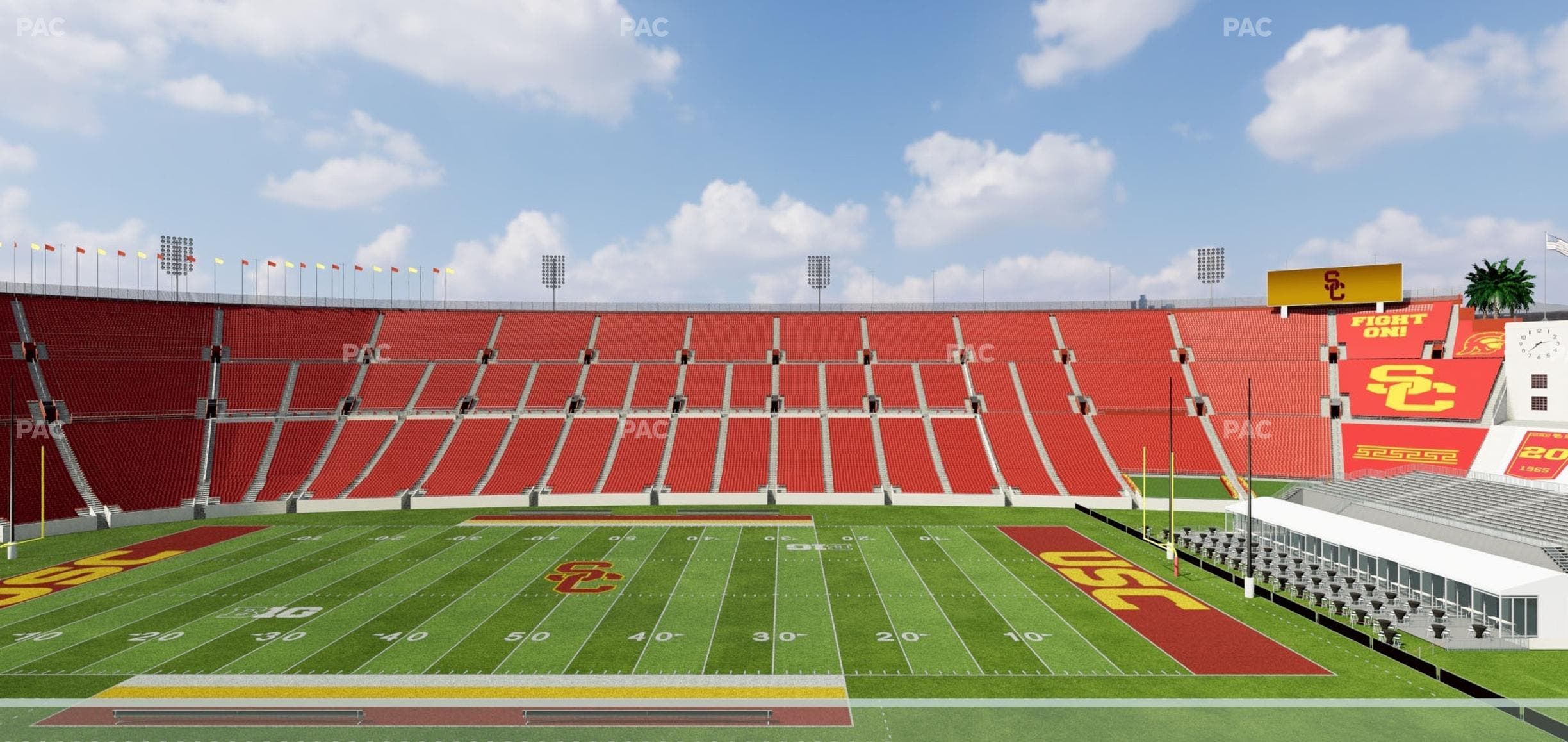 Los Angeles Memorial Coliseum - Section Founders Suite 304 Seat View