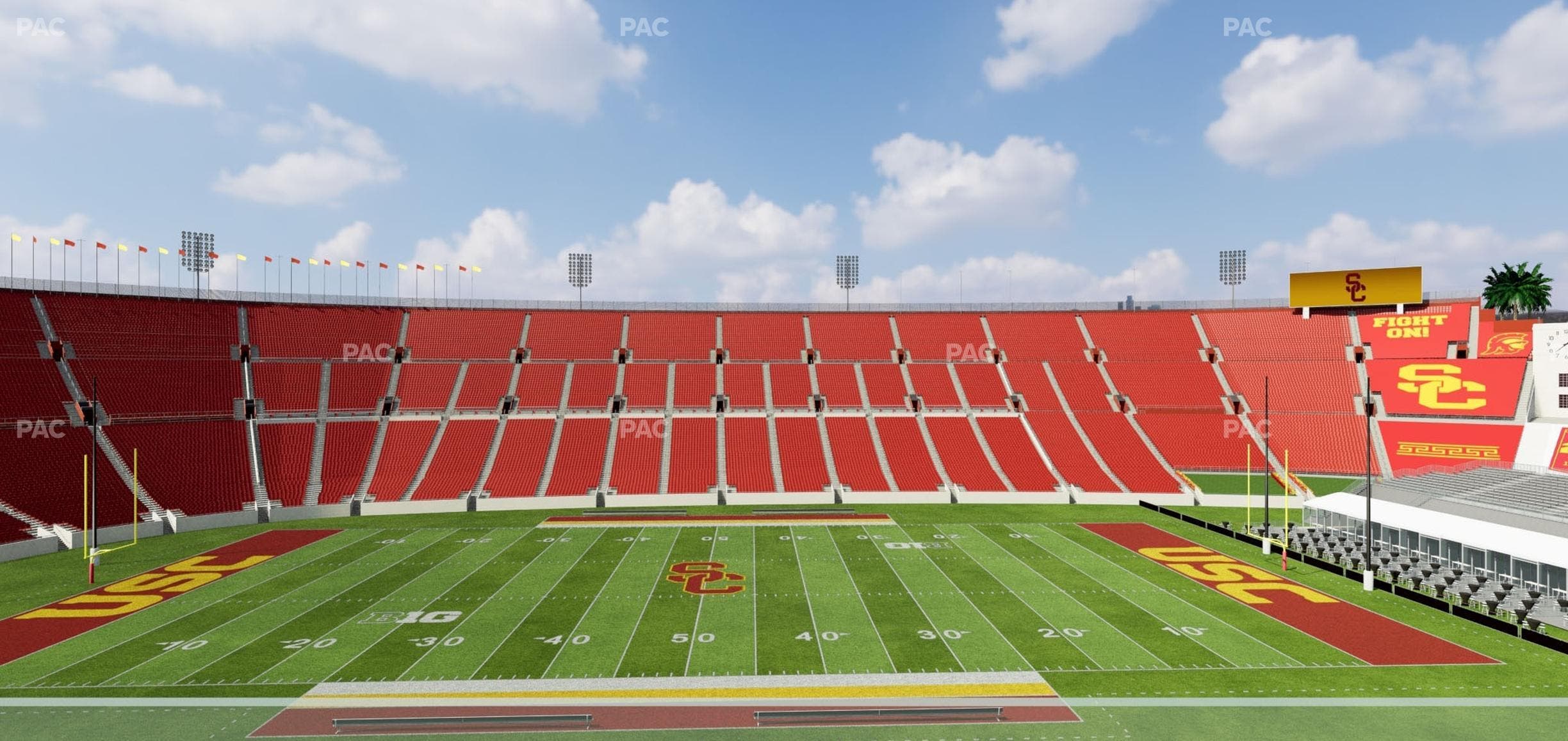 Los Angeles Memorial Coliseum - Section Founders Suite 306 Seat View