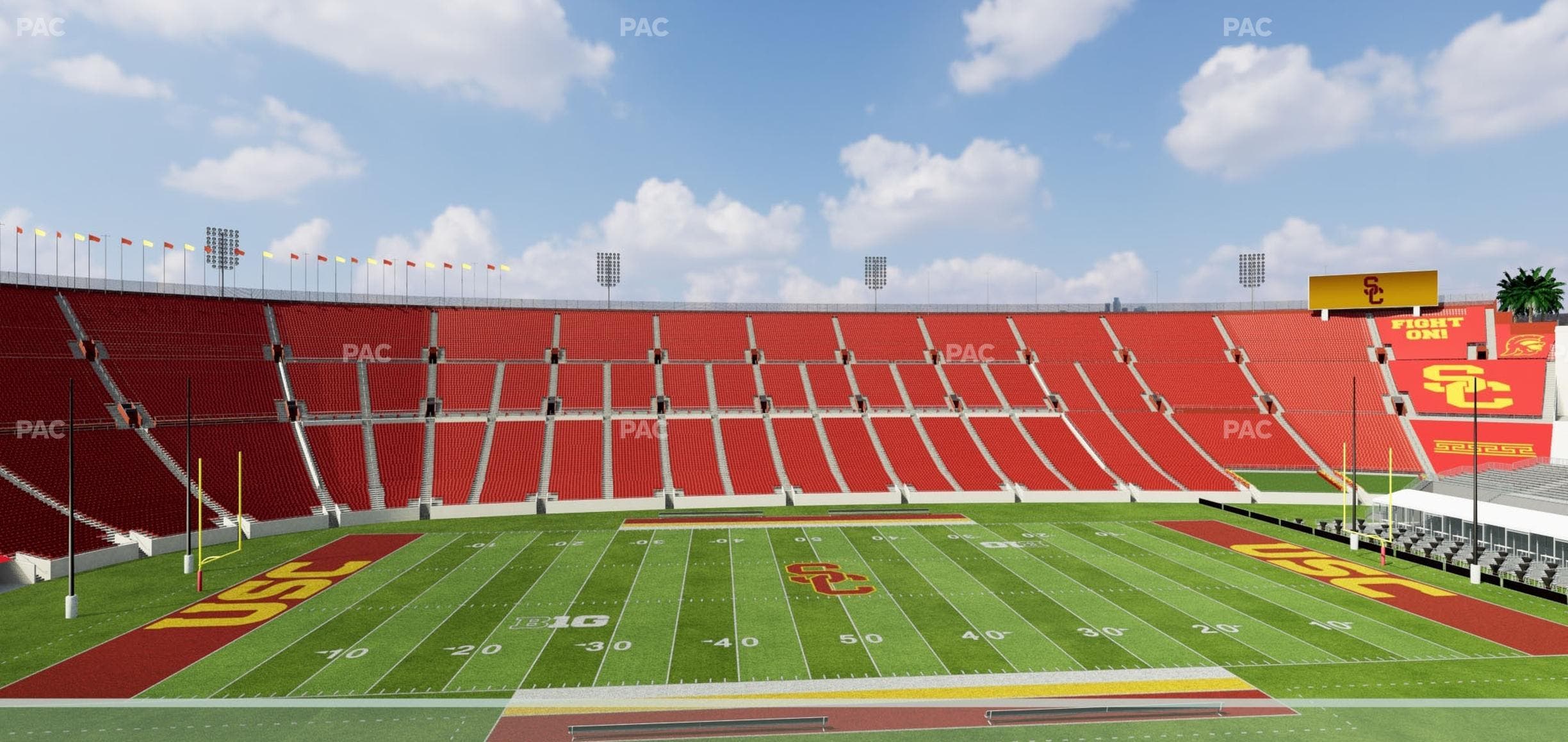 Los Angeles Memorial Coliseum - Section Founders Suite 308 Seat View