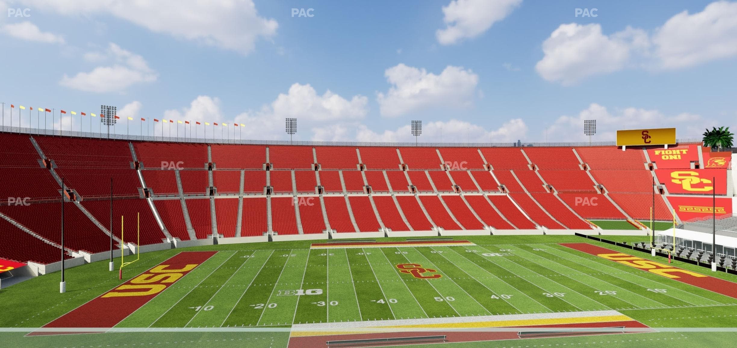 Los Angeles Memorial Coliseum - Section Founders Suite 309 Seat View