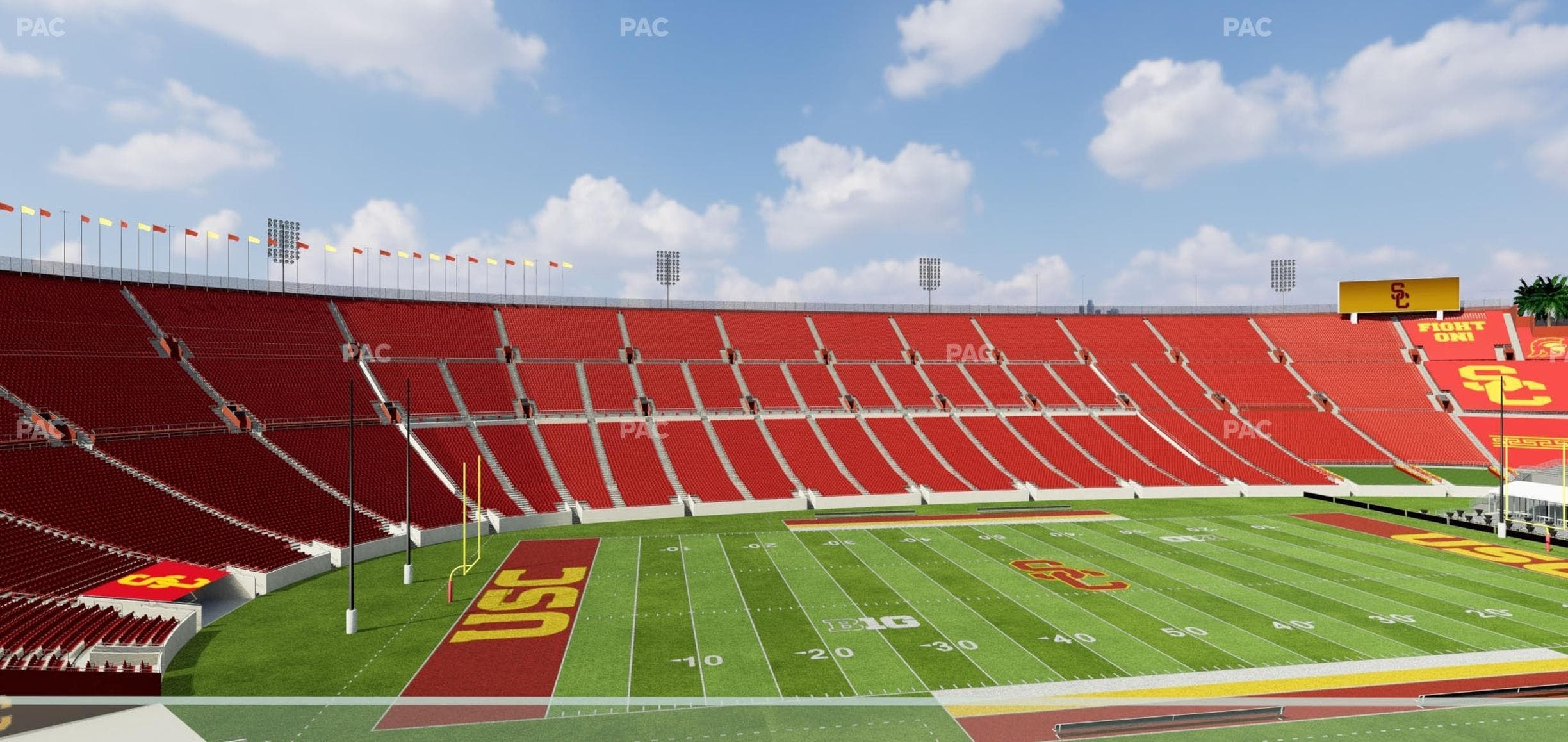 Los Angeles Memorial Coliseum - Section Founders Suite 312 Seat View
