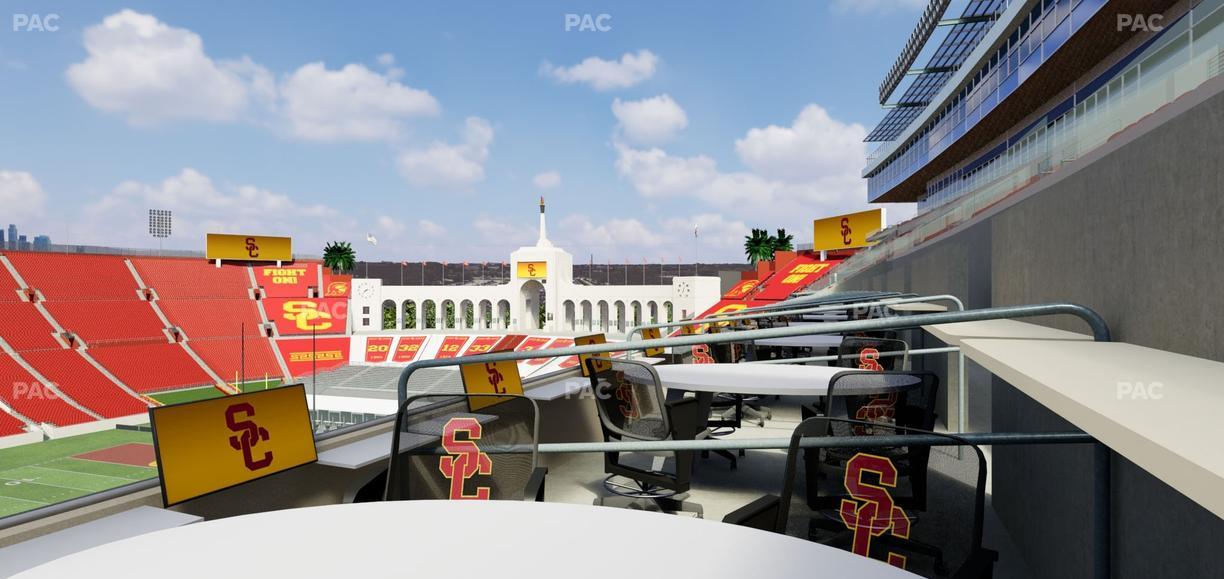 Los Angeles Memorial Coliseum - Section Loge 417 Seat View