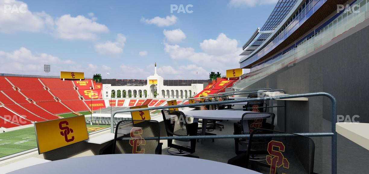 Los Angeles Memorial Coliseum - Section Loge 422 Seat View