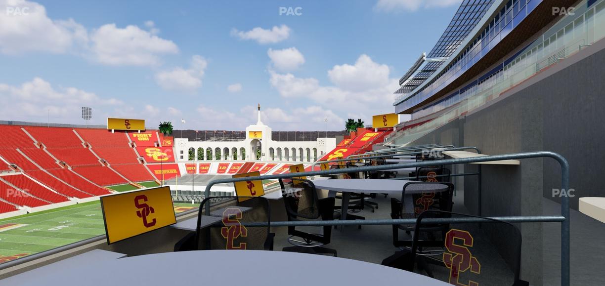 Los Angeles Memorial Coliseum - Section Loge 424 Seat View