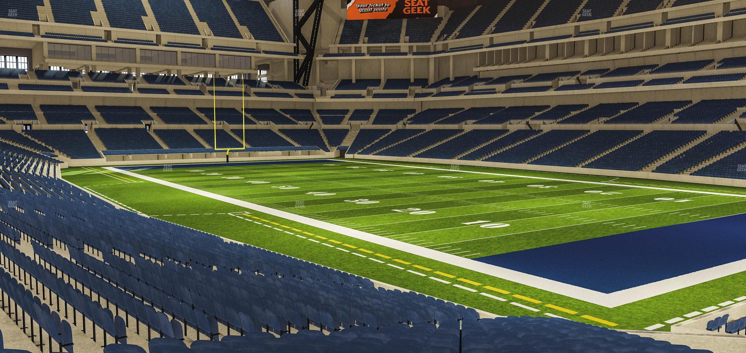 Lucas Oil Stadium - Section 105 Seat View