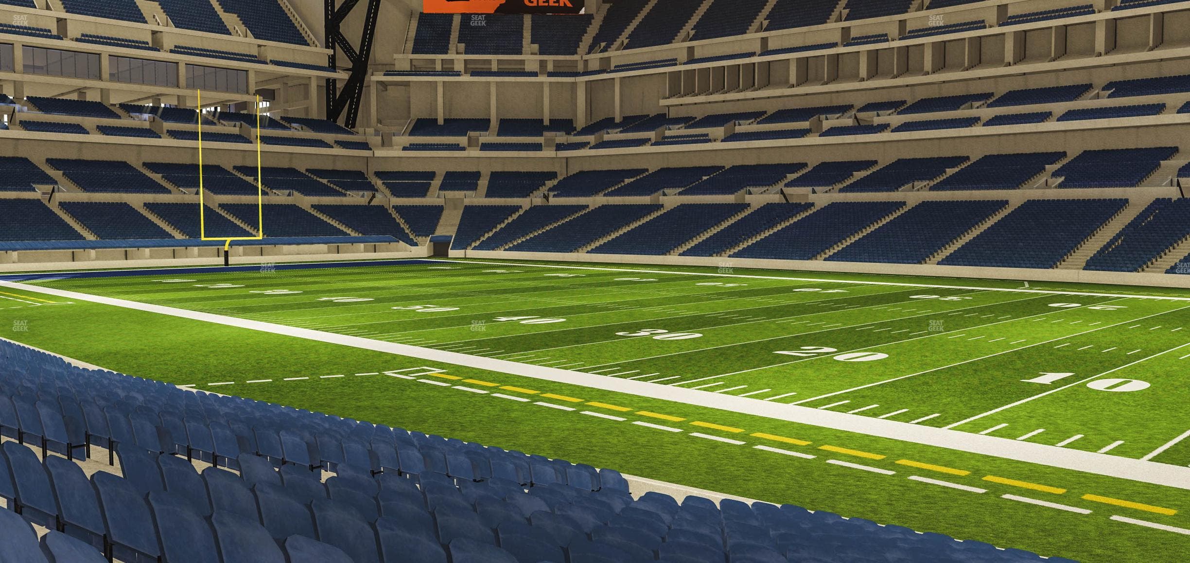 Lucas Oil Stadium - Section 109 Seat View