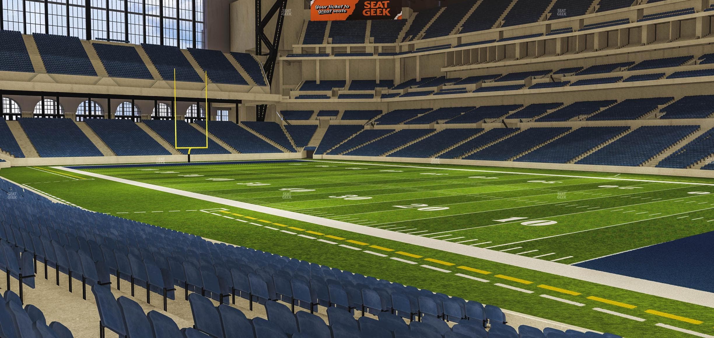 Lucas Oil Stadium - Section 135 Seat View