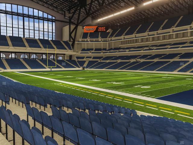 Lucas Oil Stadium - Section 135 Seat View