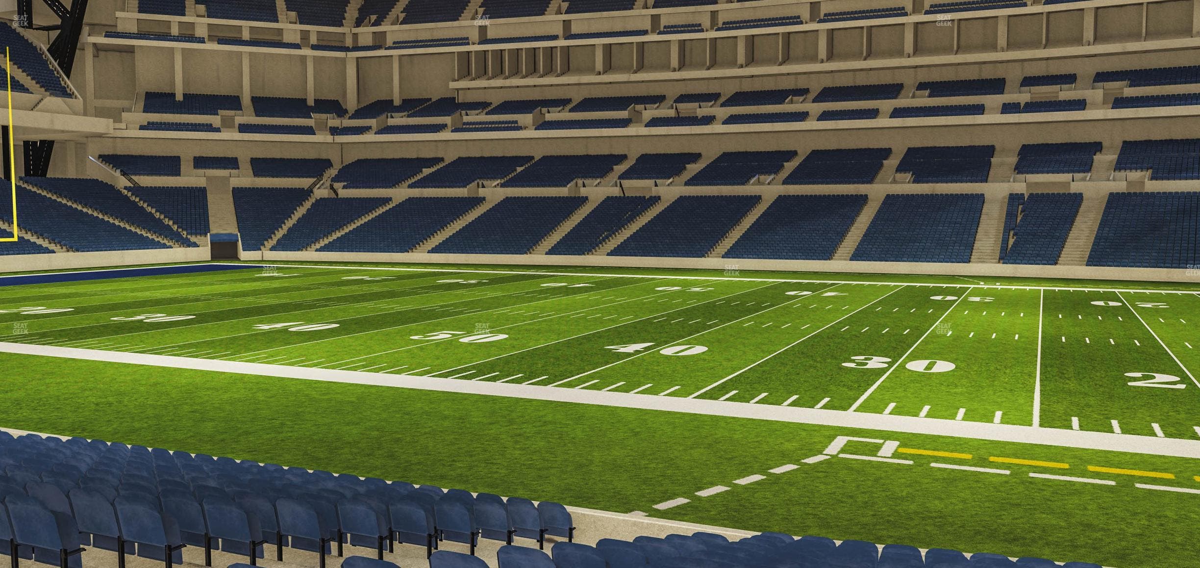 Lucas Oil Stadium - Section 138 Seat View