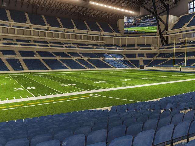 Lucas Oil Stadium - Section 143 Seat View