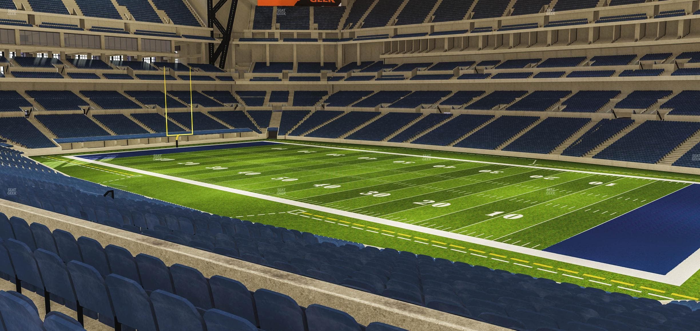 Lucas Oil Stadium - Section 208 Seat View