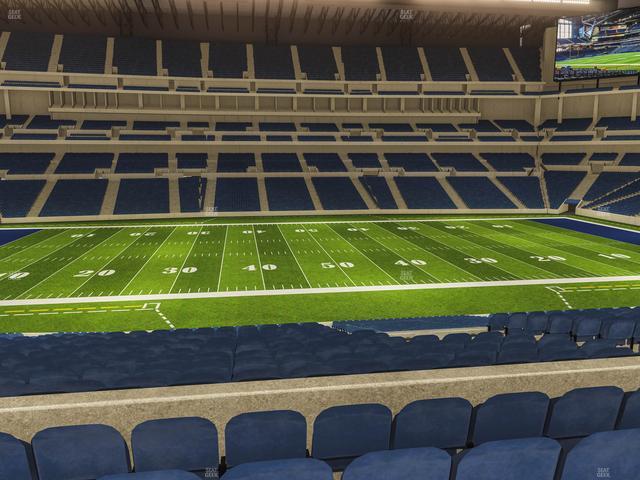 Lucas Oil Stadium - Section 214 Seat View