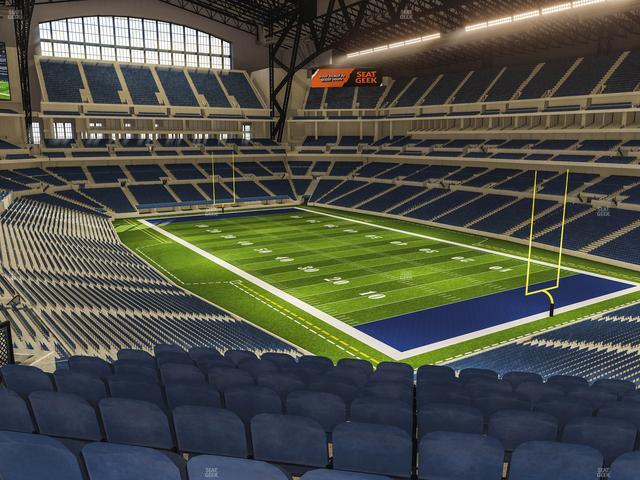 Lucas Oil Stadium - Section 404 Seat View