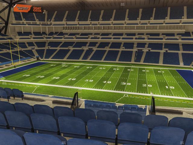 Lucas Oil Stadium - Section 411 Seat View