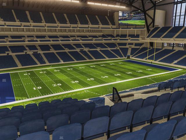 Lucas Oil Stadium - Section 417 Seat View