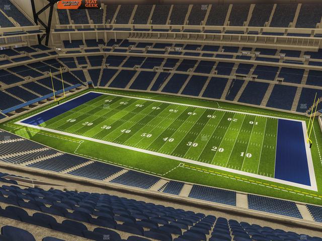 Lucas Oil Stadium - Section 610 Seat View