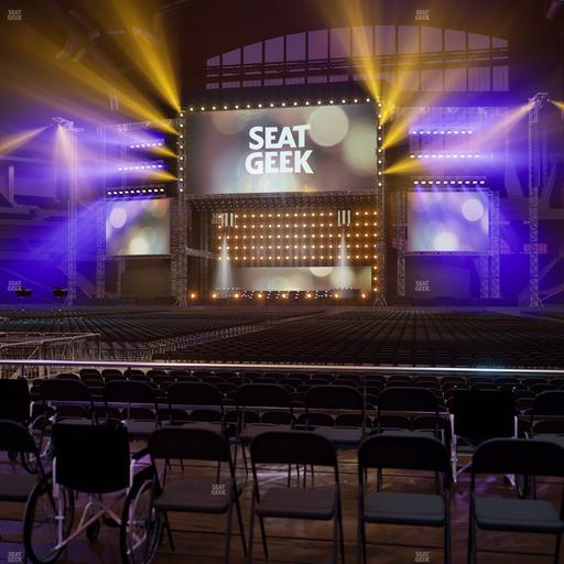 Lucas Oil Stadium - Section Floor P Ada Seat View