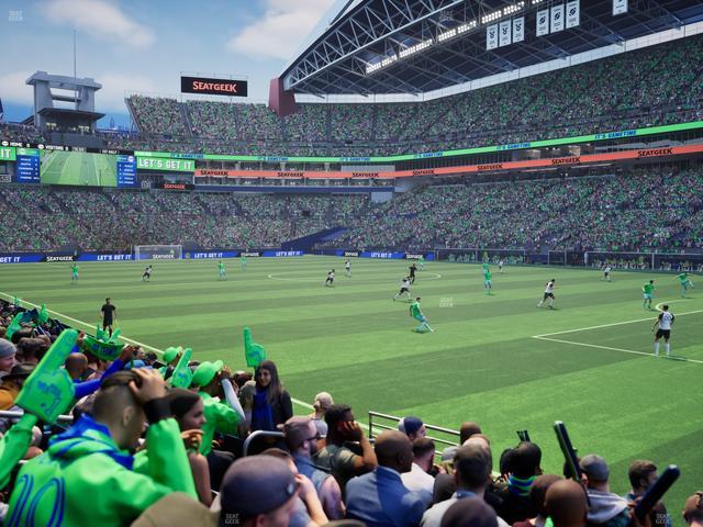 Lumen Field - Section 104 Seat View Lumen Field - Section 104 Seat View