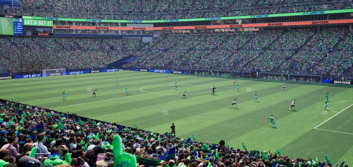 Lumen Field - Section Club 205 Seat View