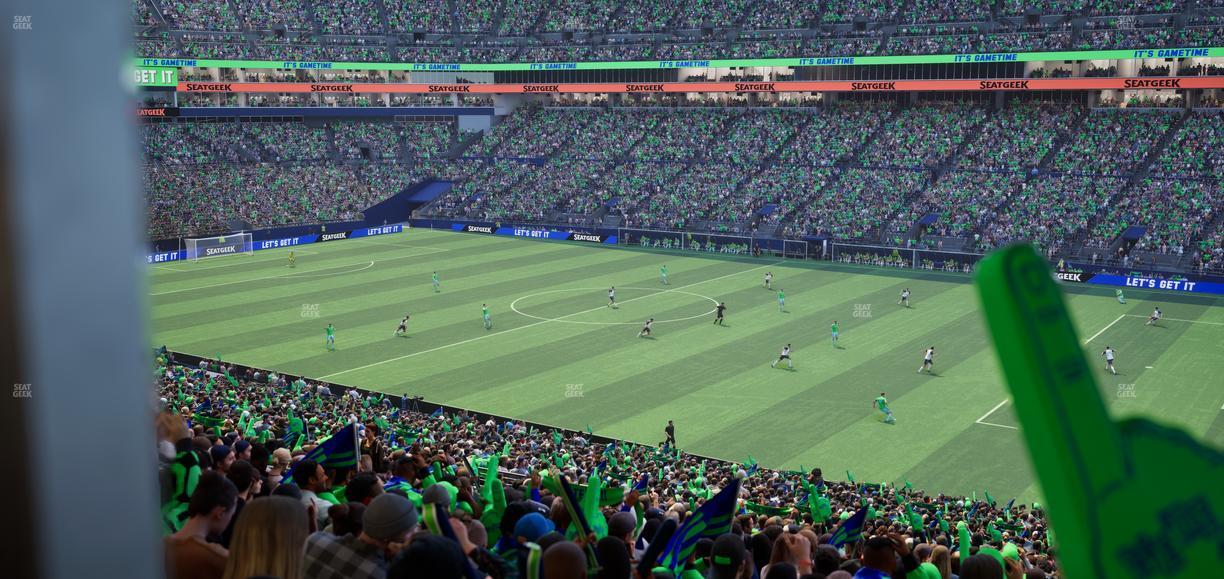 Lumen Field - Section Club 205 Seat View