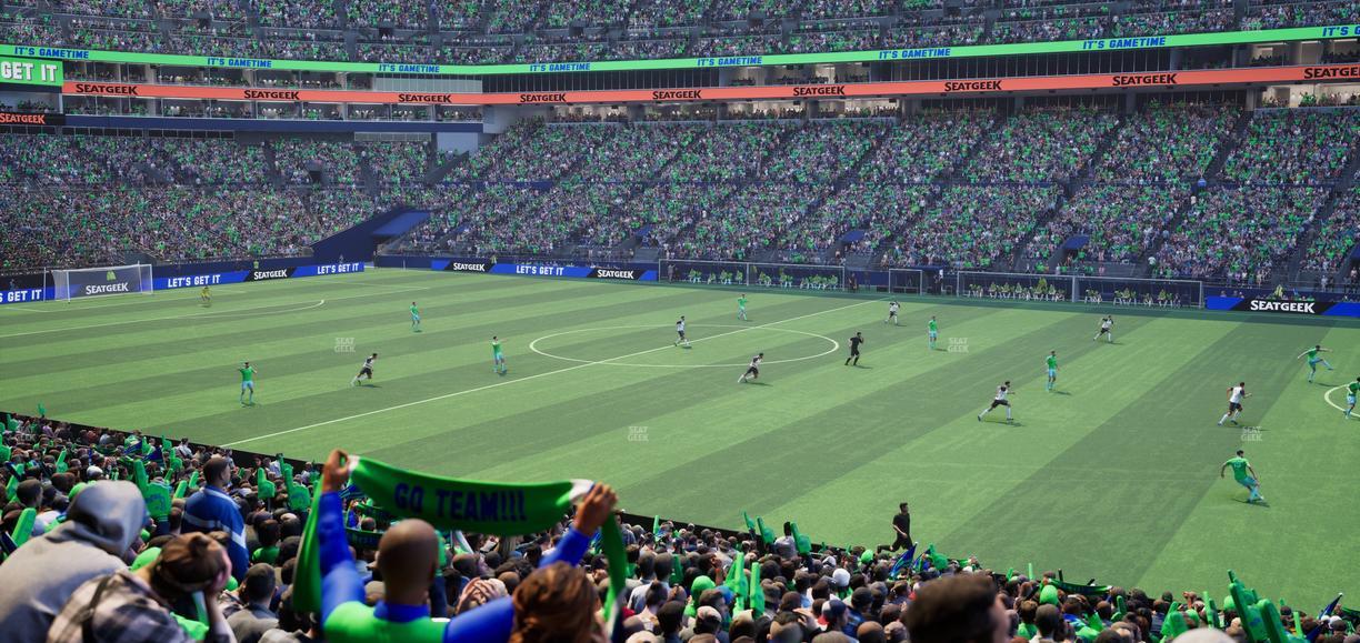 Lumen Field - Section Club 206 Seat View