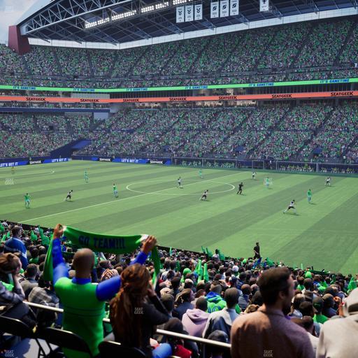 Lumen Field - Section Club 206 Seat View